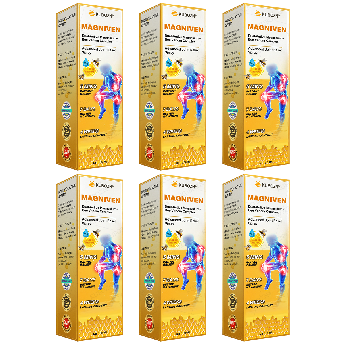 🇺🇸🏅 KUBOZN® MagniVen Magnesium & Bee Venom Joint Spray – 5 Min Relief · 7 Day Mobility · 4 Week Comfort (offer)