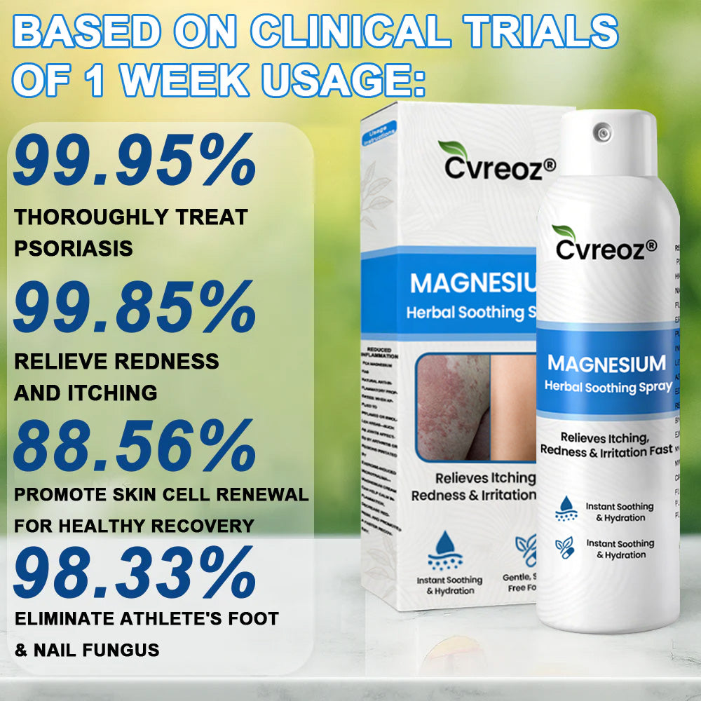✅  Official Store:KUBOZN® Magnesium Herbal Spray – Fast Relief for Psoriasis & Eczema | No-Rub, Steroid-Free (OFFER)