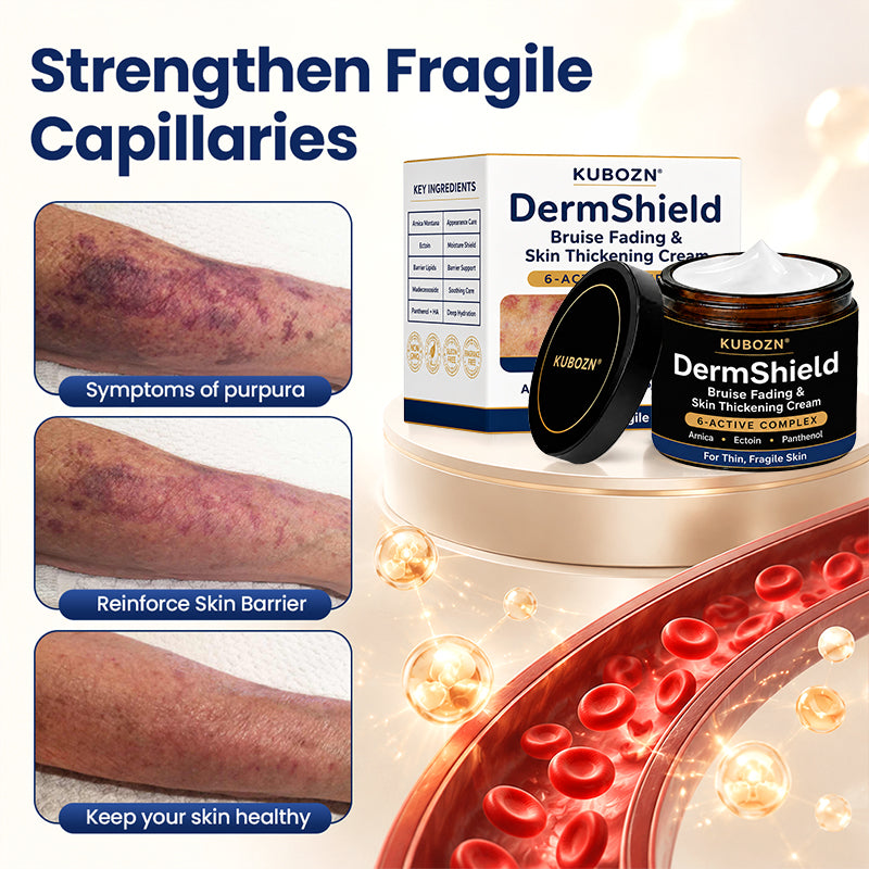 KUBOZN® DermShield - Advanced Bruise Fading & Skin Thickening Cream for Thin, Fragile Skin
