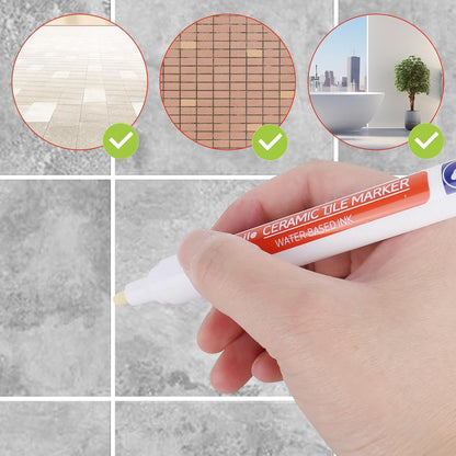 🔥Vodlan™ Anti-Mould & Waterproof Joint Pen for Ceramic Tiles! 🖌️