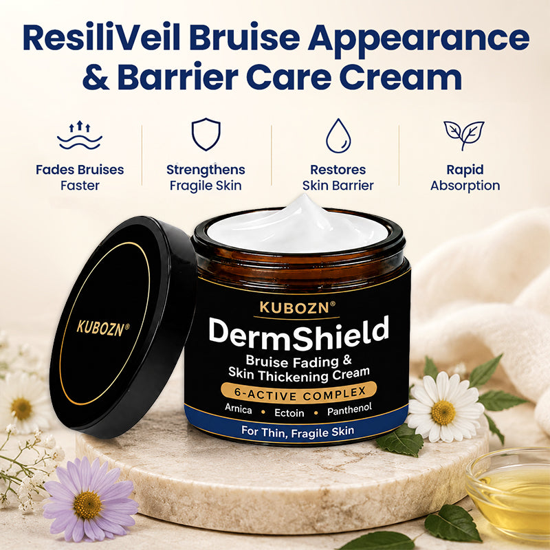 KUBOZN® DermShield - Advanced Bruise Fading & Skin Thickening Cream for Thin, Fragile Skin