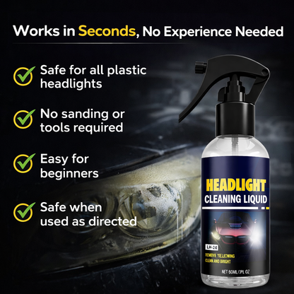 🚗 KUBOZN® Car Headlight Cleaning & Restoration Agent – Scratch Remover, UV Protection & Anti-Yellowing