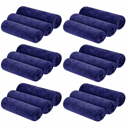 KUBOZN® 3 Pack Microfiber Twisted-Loop Quick-Dry Towels