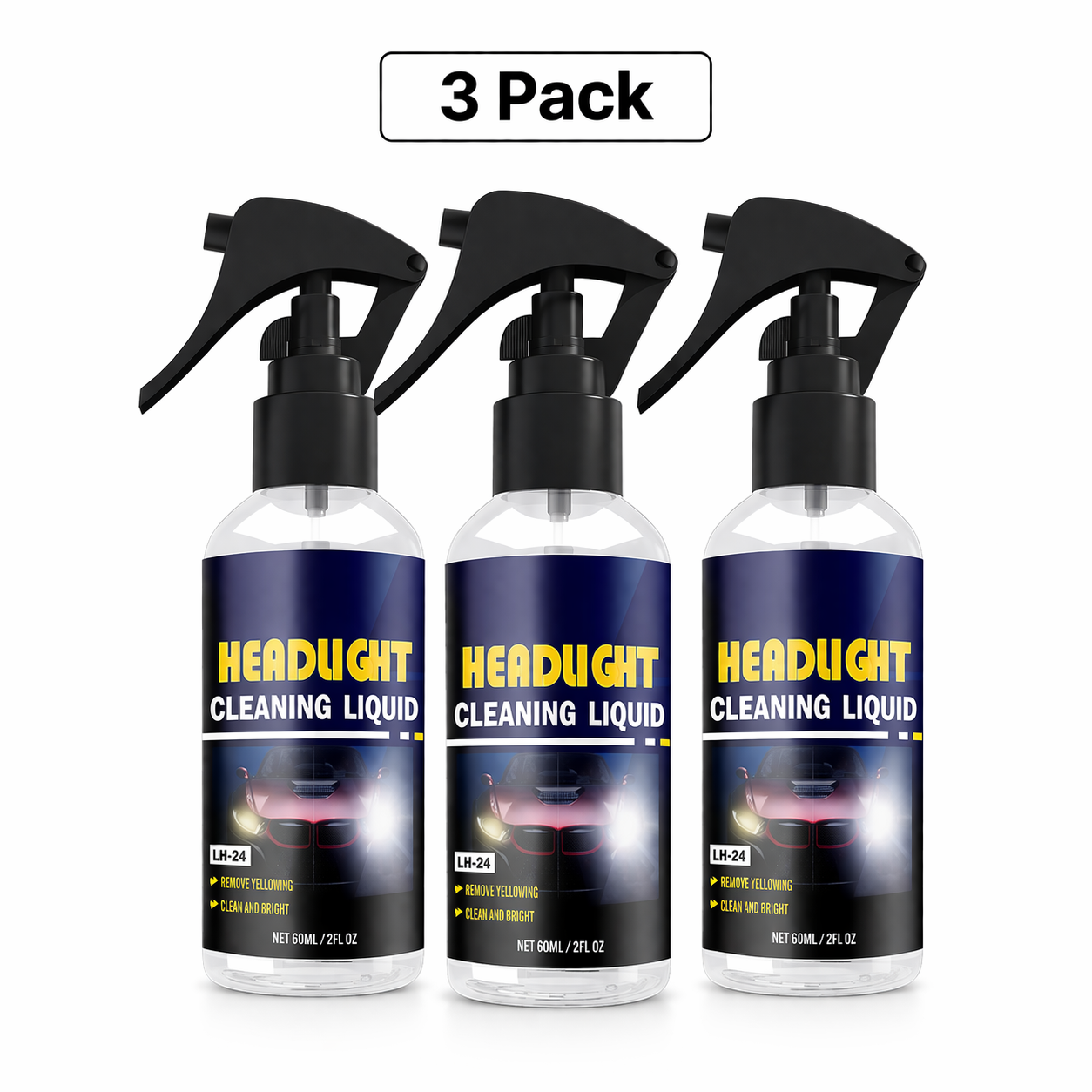 🚗 KUBOZN® Car Headlight Cleaning & Restoration Agent – Scratch Remover, UV Protection & Anti-Yellowing