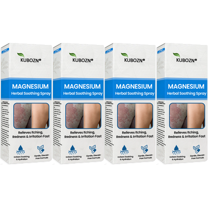 ✅  Official Store:KUBOZN® Magnesium Herbal Spray – Fast Relief for Psoriasis & Eczema | No-Rub, Steroid-Free
