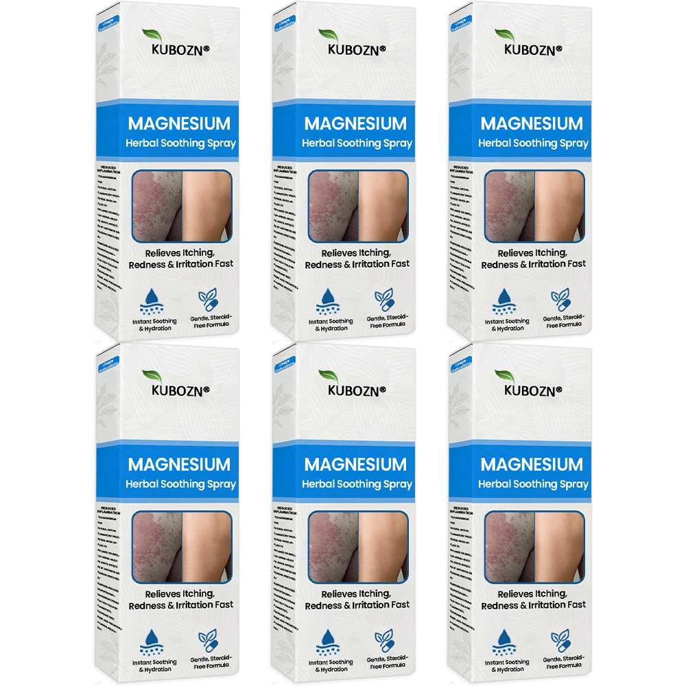 ✅  Official Store:KUBOZN® Magnesium Herbal Spray – Fast Relief for Psoriasis & Eczema | No-Rub, Steroid-Free (OFFER)