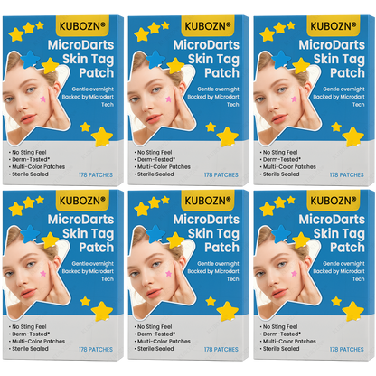 ✨ KUBOZN® MicroDarts Skin Tag Patch – Fun Shapes Edition for Gentle Care 🅱︎