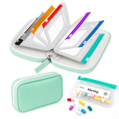 KBZHealth™ Modular Wellness Wallet – 7-Day Travel Pill & Vitamin Organizer Case (OFFER)